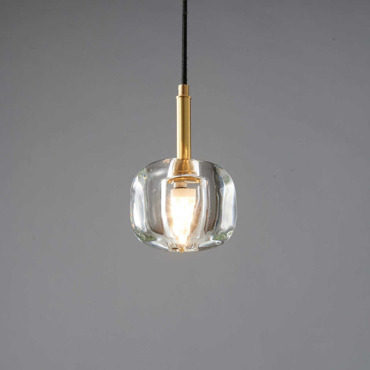 Luxinira lámpara colgante pantalla transparente cristal