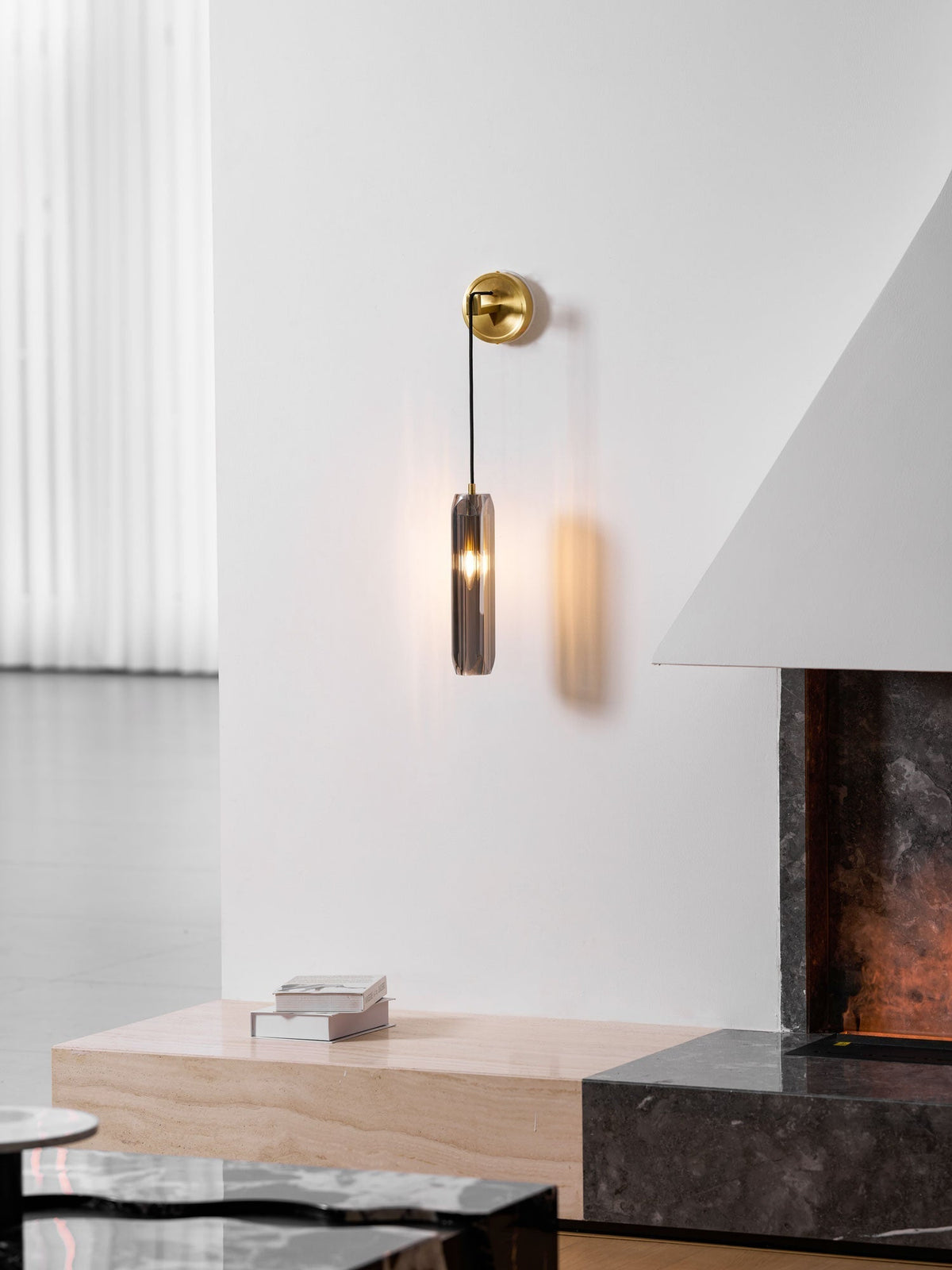 Zodorila aplique de pared moderno minimalista en cristal
