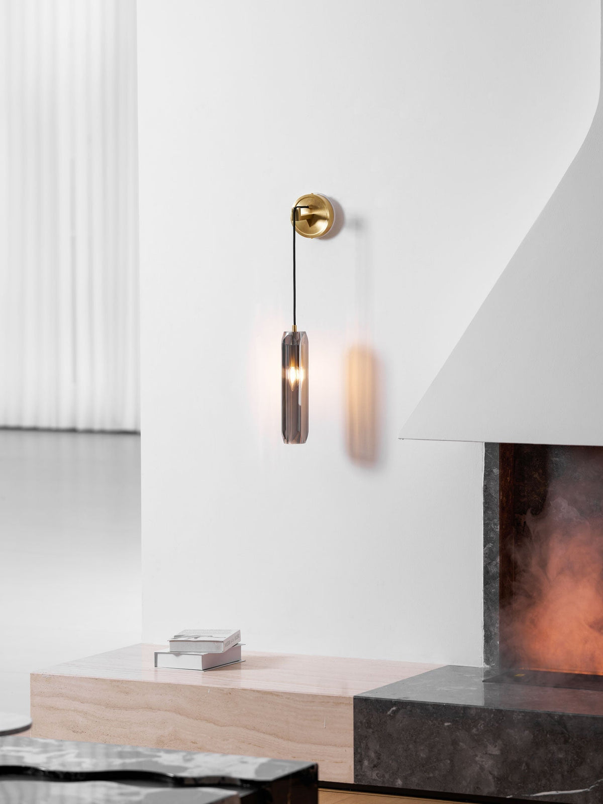 Zodorila aplique de pared moderno minimalista en cristal