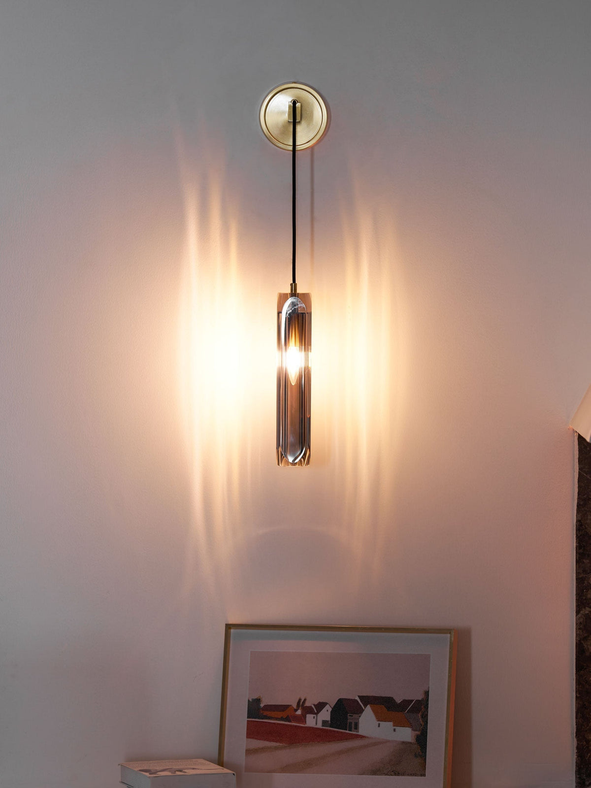 Zodorila aplique de pared moderno minimalista en cristal