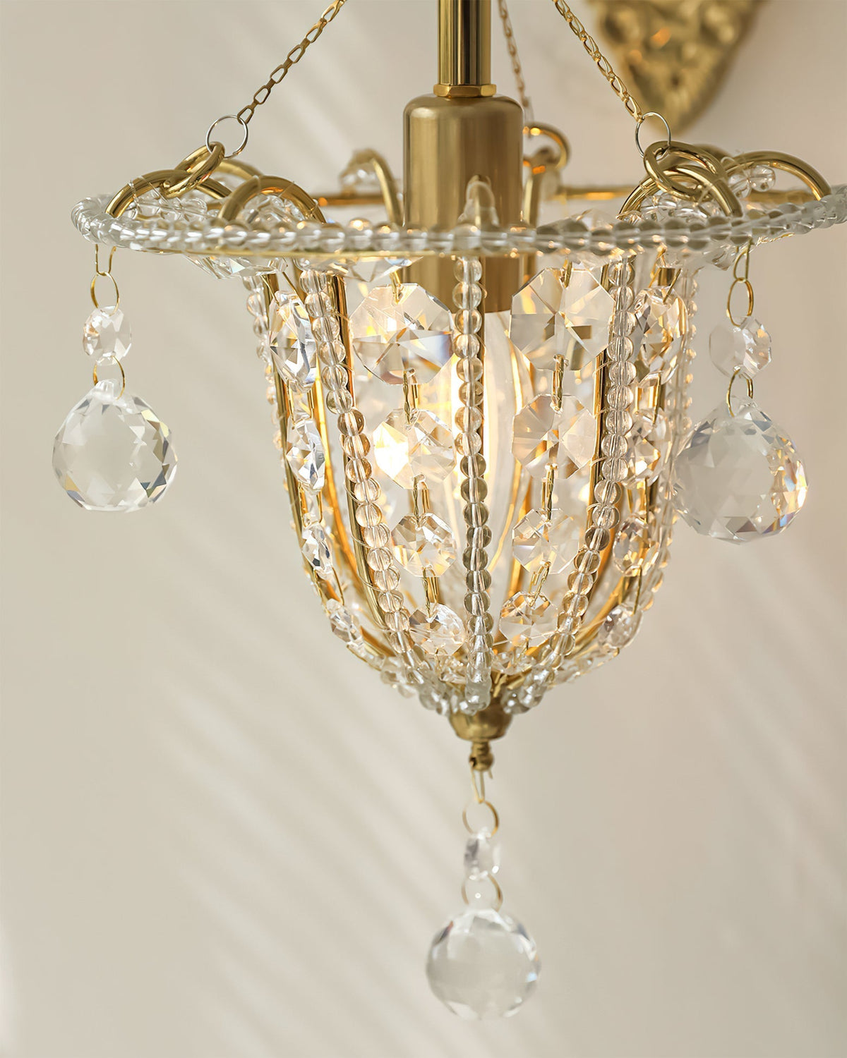 Arabella aplique de pared de cristal