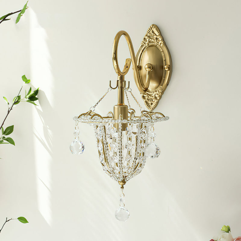 Arabella aplique de pared de cristal