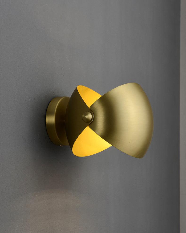 Casirette aplique de pared elegante en latón