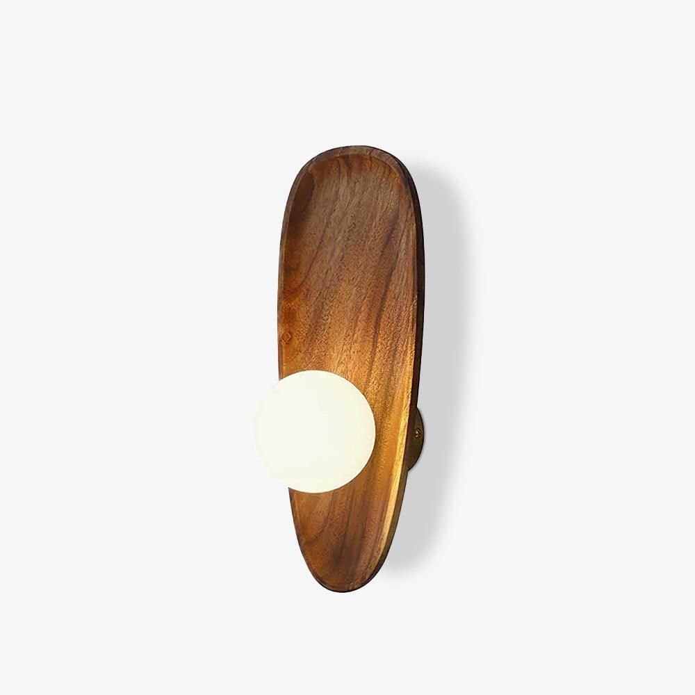 Sylaise aplique de pared moderno minimalista de madera y vidrio