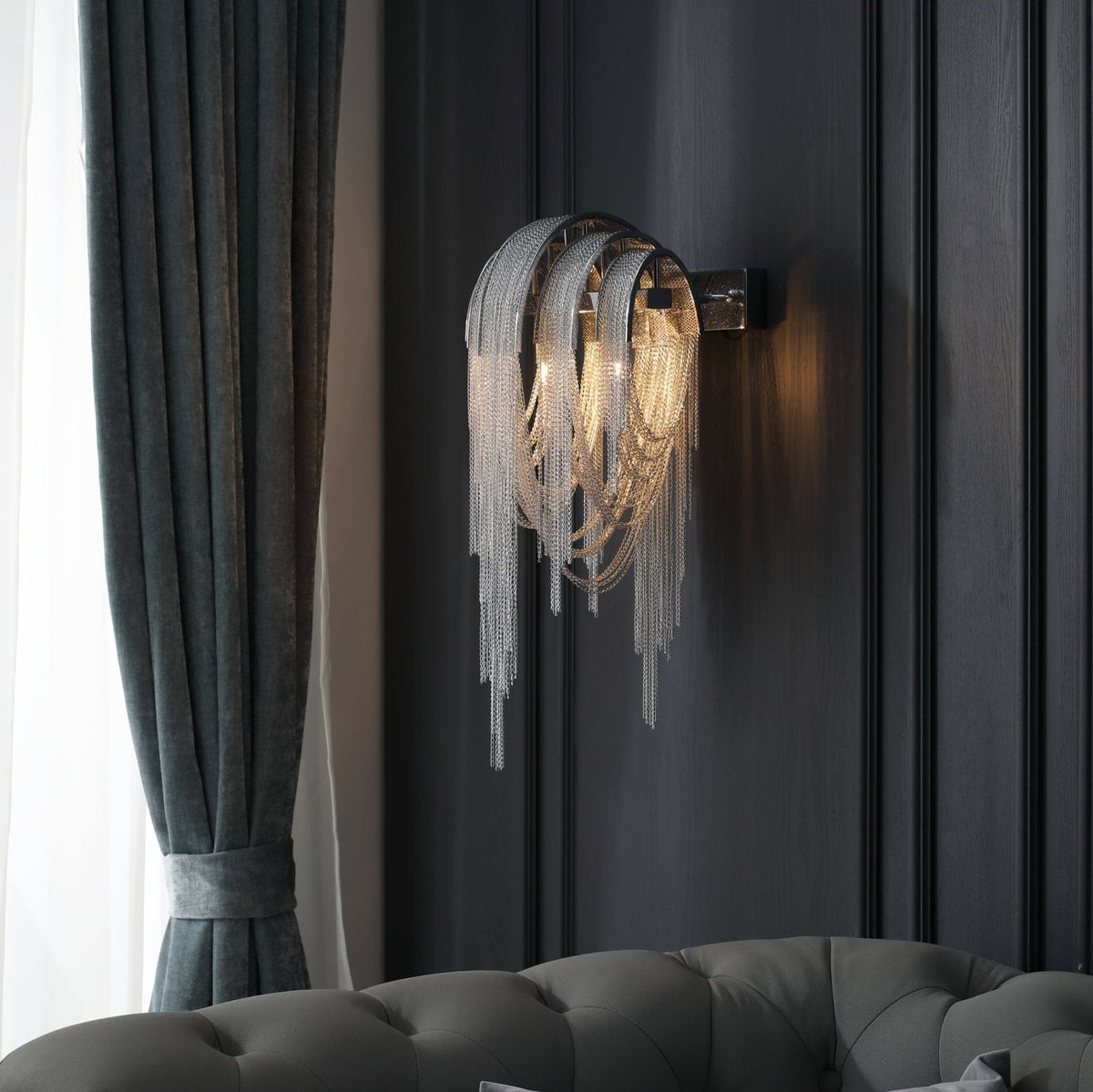 Chains aplique de pared Postmodern de lujo Tassel