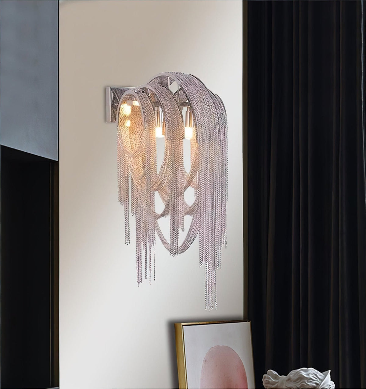Chains aplique de pared Postmodern de lujo Tassel