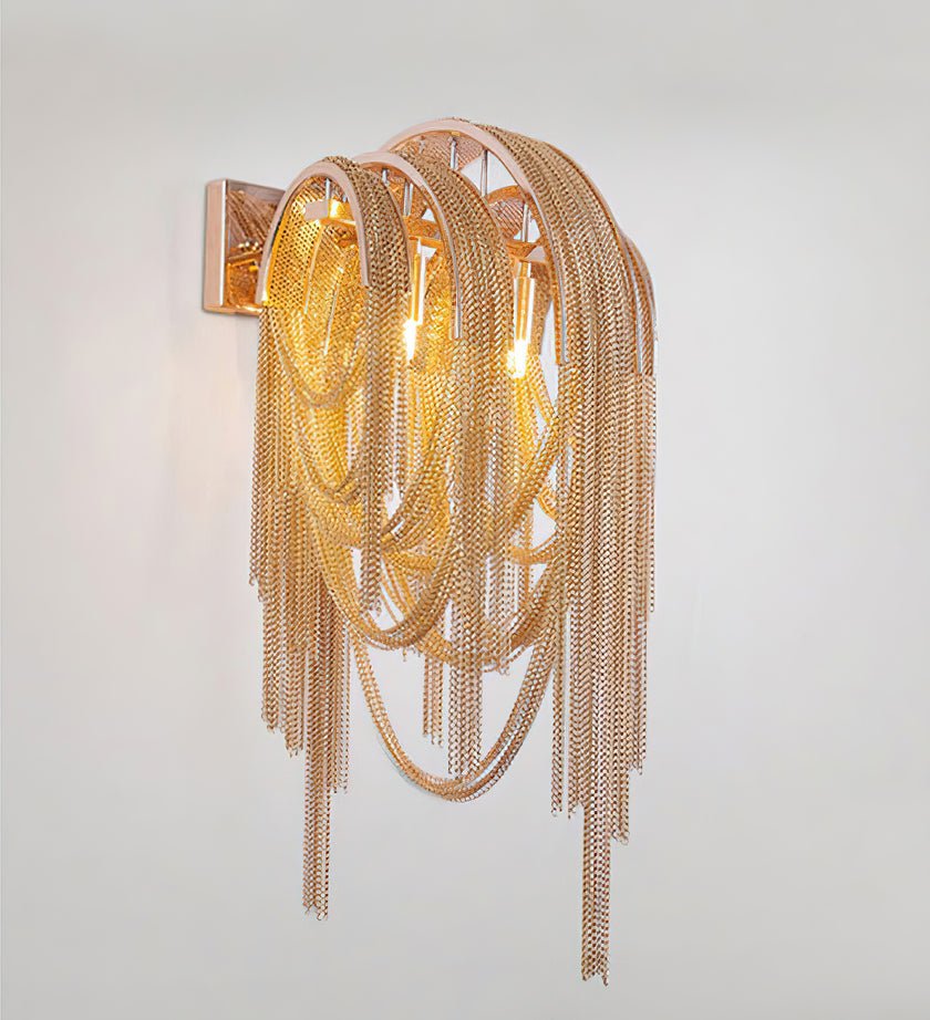 Chains aplique de pared Postmodern de lujo Tassel