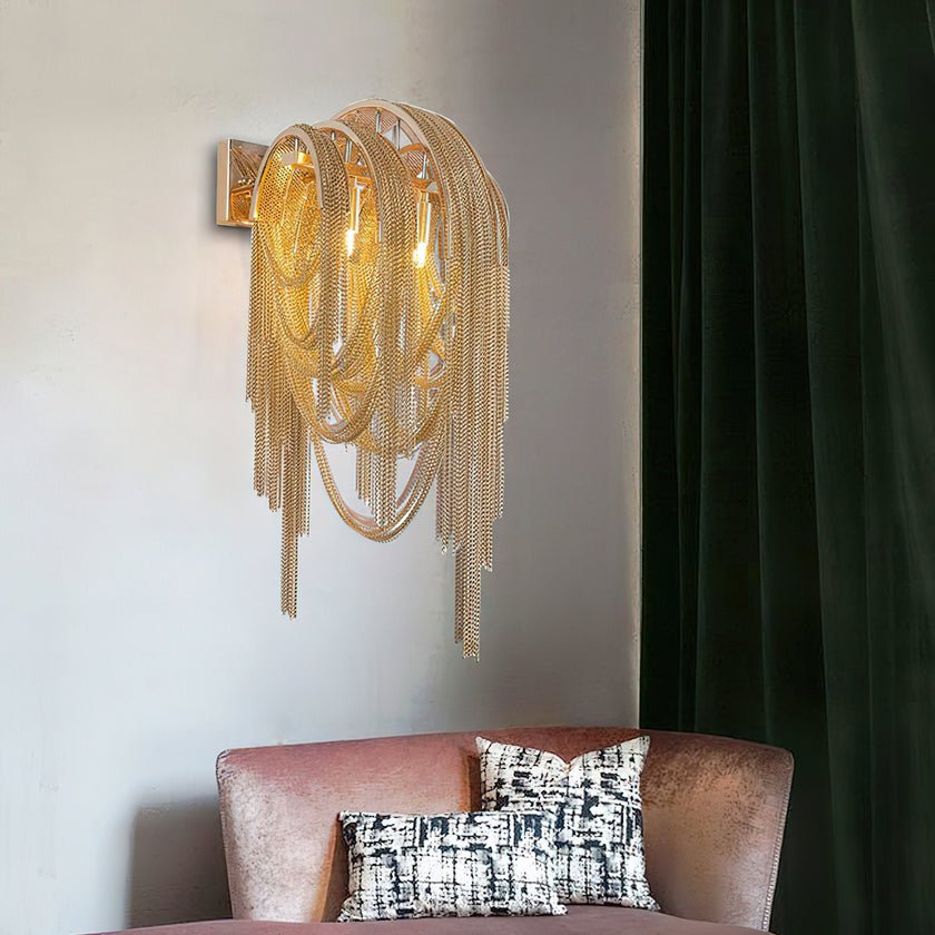 Chains aplique de pared Postmodern de lujo Tassel