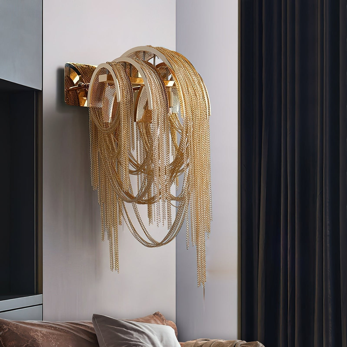 Chains aplique de pared Postmodern de lujo Tassel