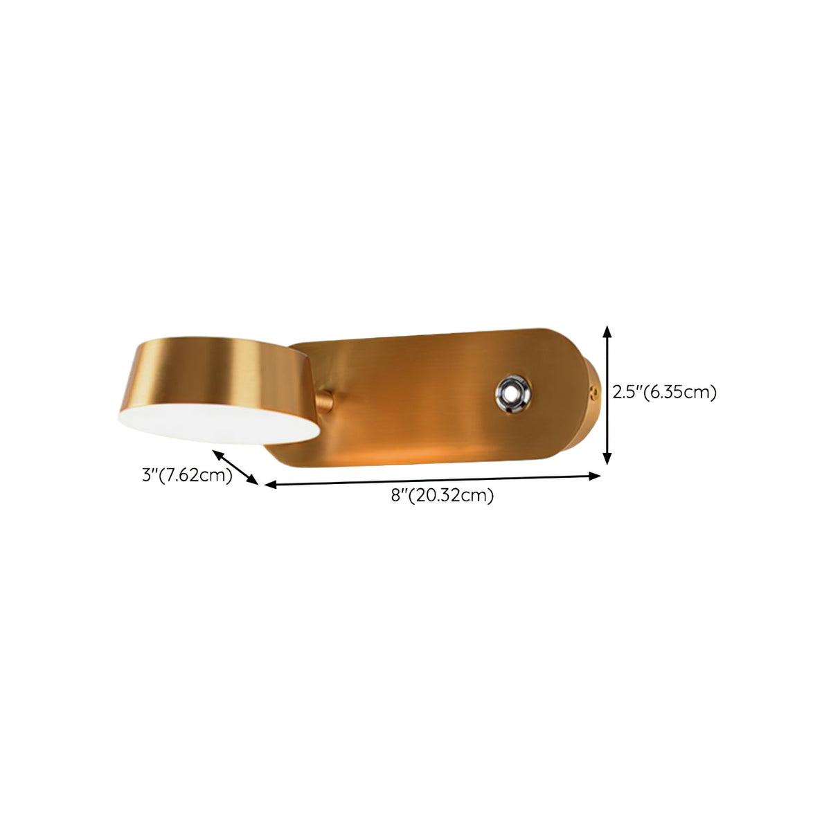 Xara aplique de pared Premium elegancia en latón para espejo