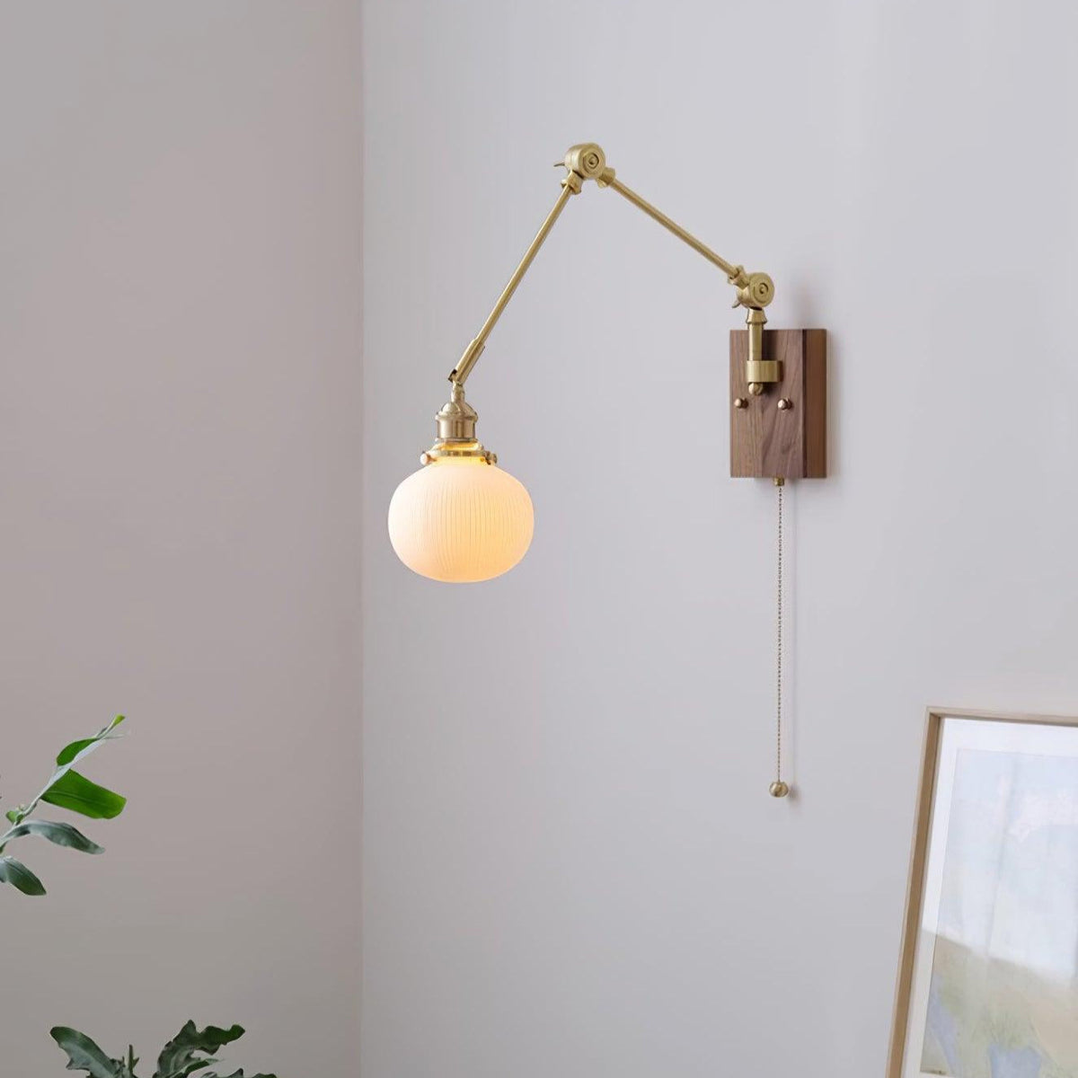 Vetra aplique de pared vintage regulable con brazo oscilante