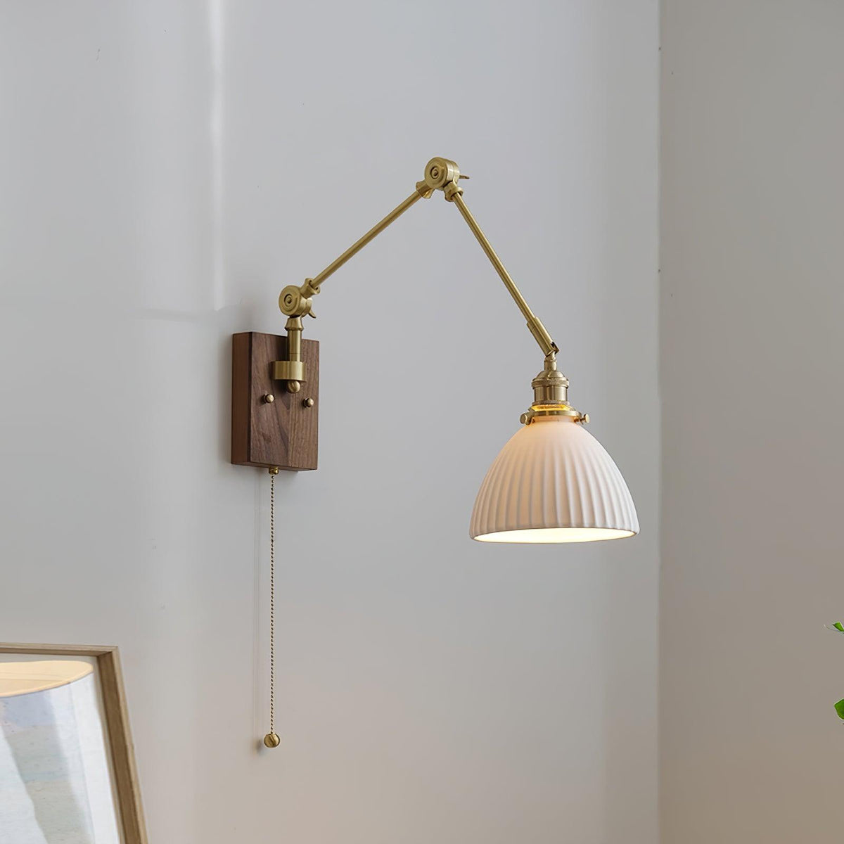 Vetra aplique de pared vintage regulable con brazo oscilante