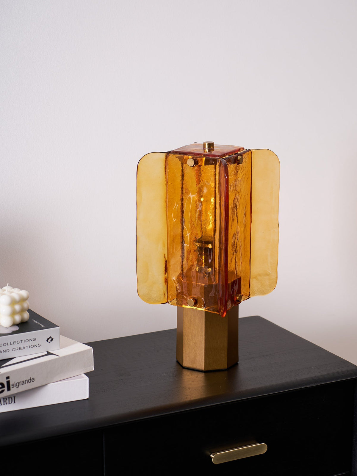 Yentix lámpara de mesa de vidrio