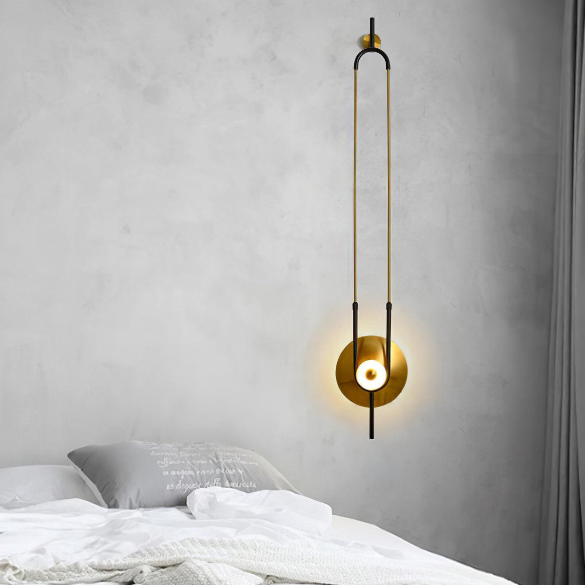 Ivory aplique de pared moderno minimalista anillo de mármol