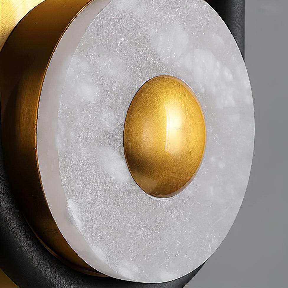Ivory aplique de pared moderno minimalista anillo de mármol