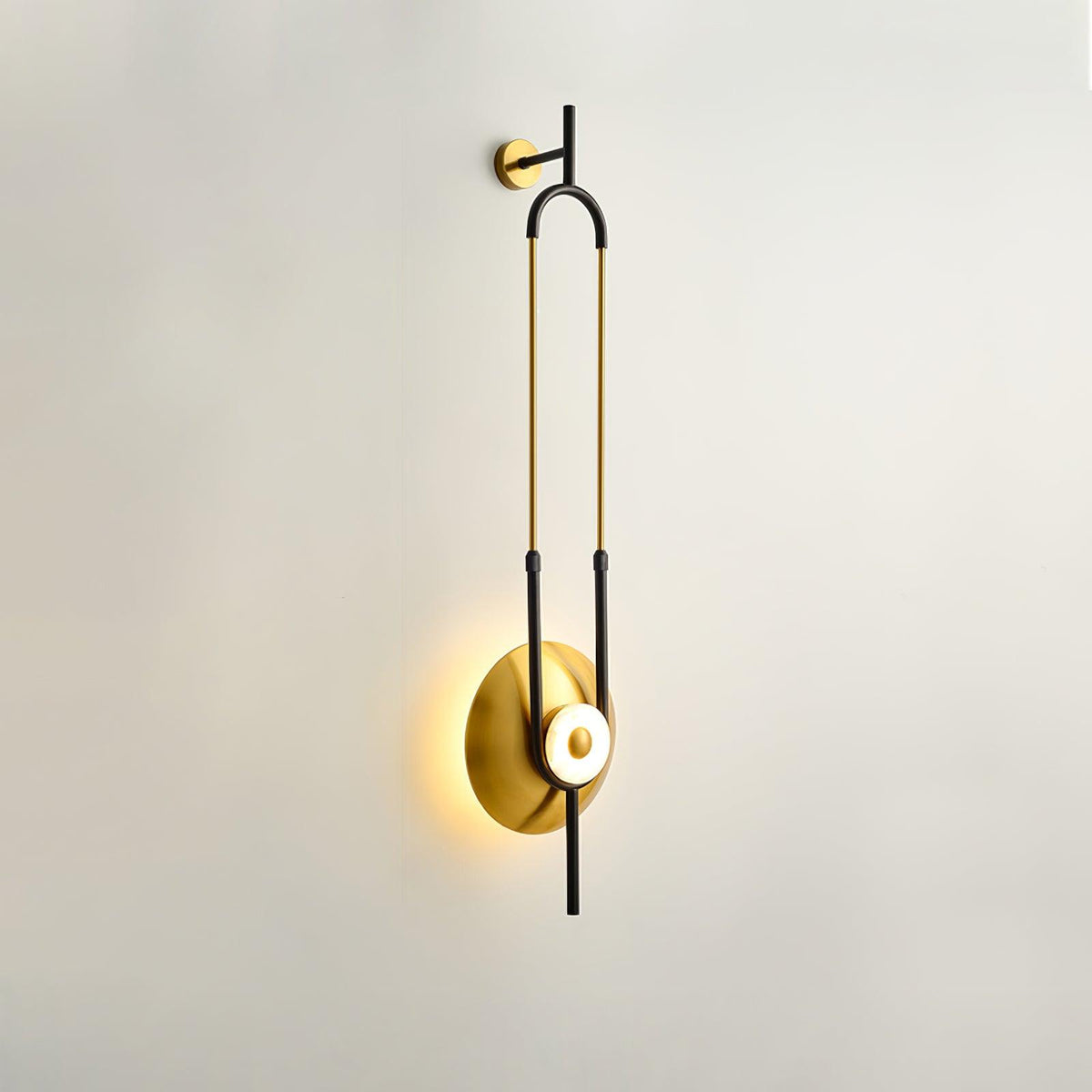 Ivory aplique de pared moderno minimalista anillo de mármol