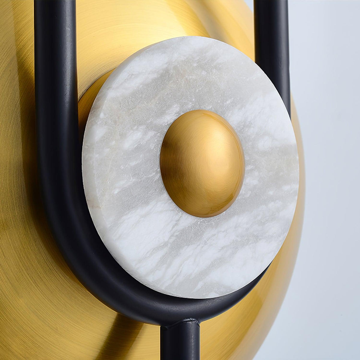 Ivory aplique de pared moderno minimalista anillo de mármol
