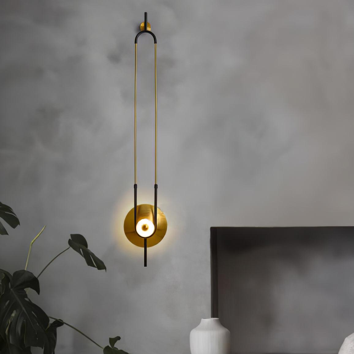 Ivory aplique de pared moderno minimalista anillo de mármol