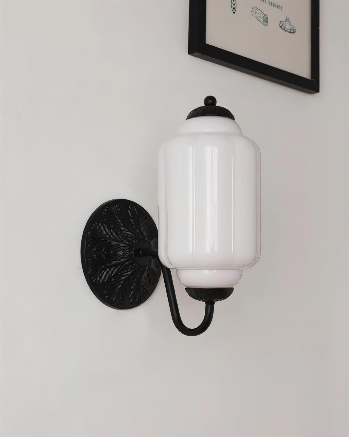 Melvane aplique de pared Vintage de vidrio rosa