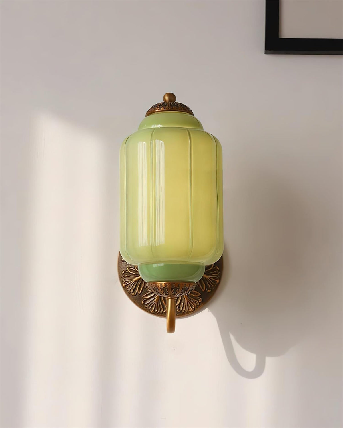 Melvane aplique de pared Vintage de vidrio rosa