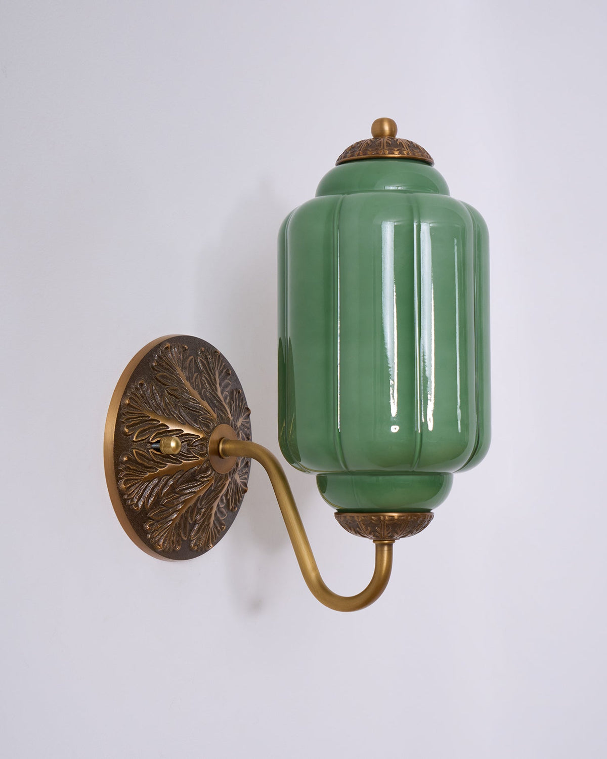 Melvane aplique de pared Vintage de vidrio rosa