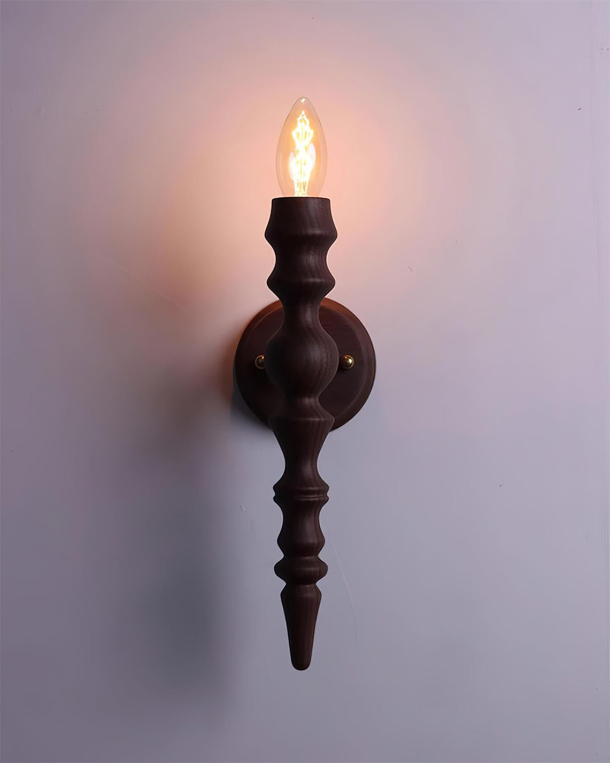 Aplique de pared moderno vintage de madera cuerpo múltiples acabados en madera