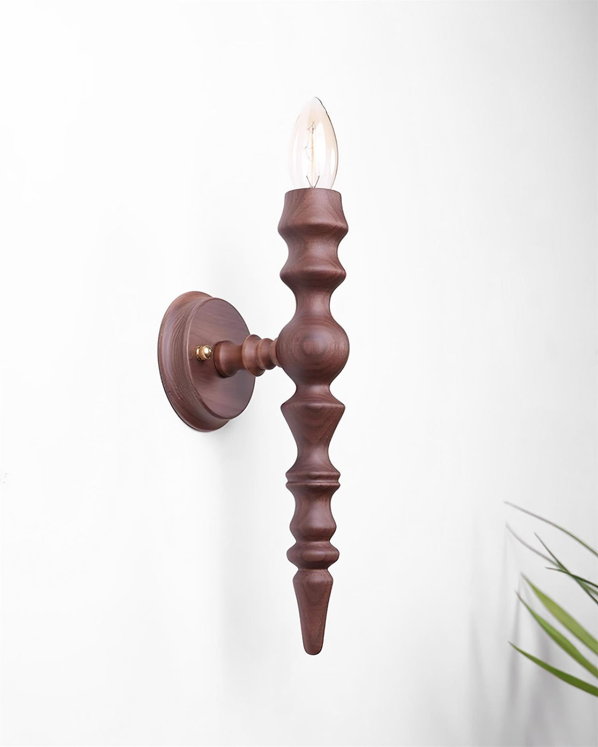 Aplique de pared moderno vintage de madera cuerpo múltiples acabados en madera
