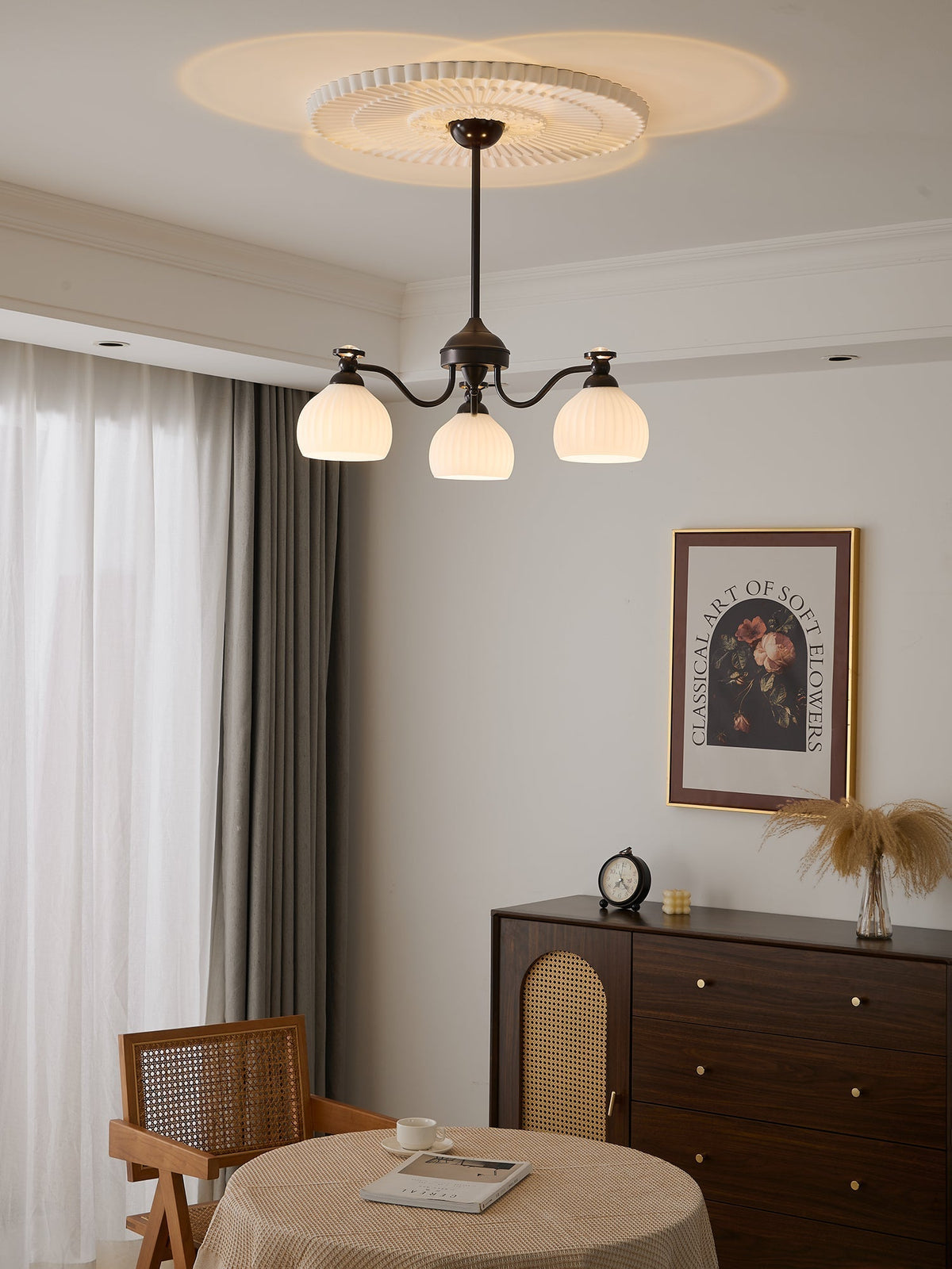 Calaeor lámpara de araña Premium elegancia de vidrio