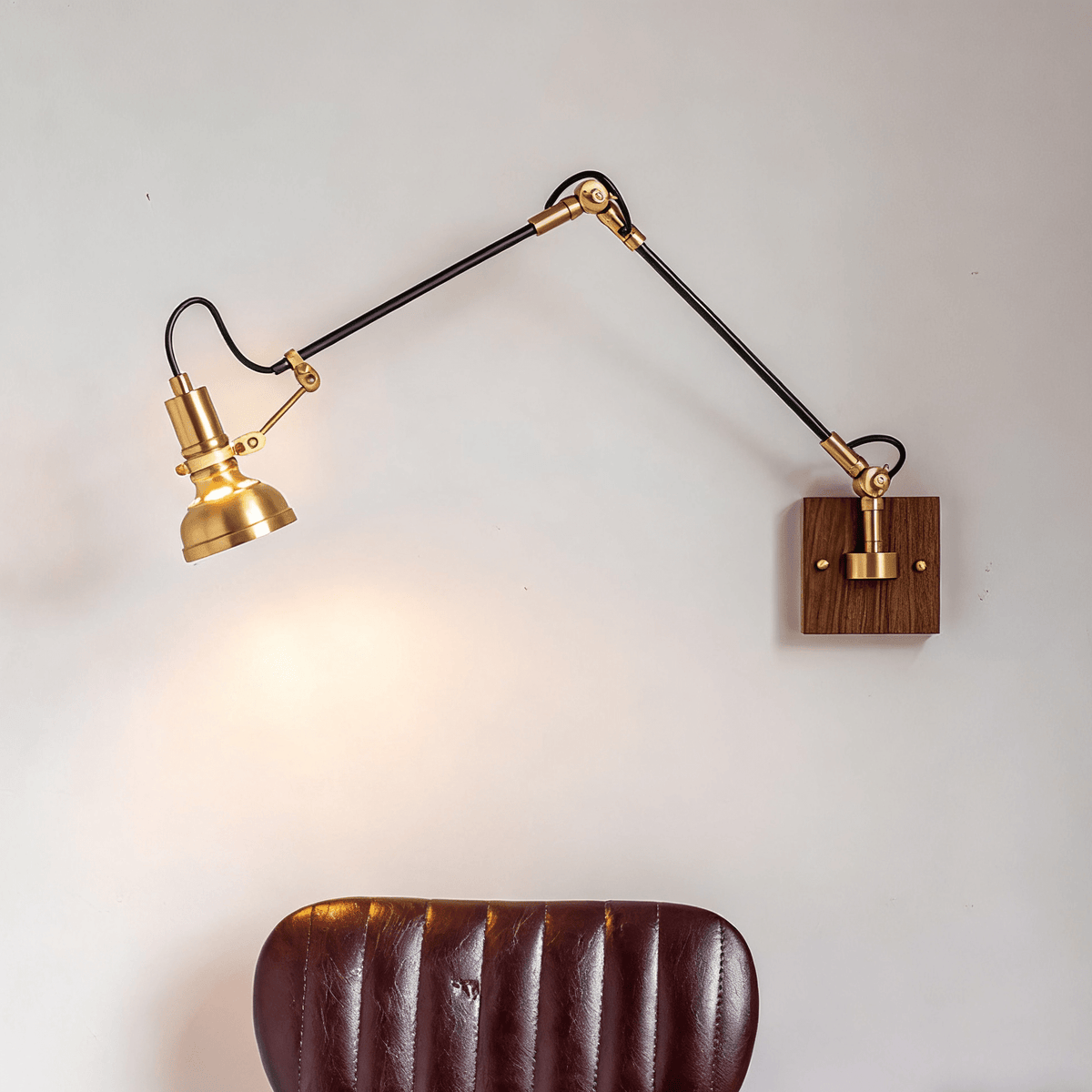 Jovlyn aplique de pared en madera
