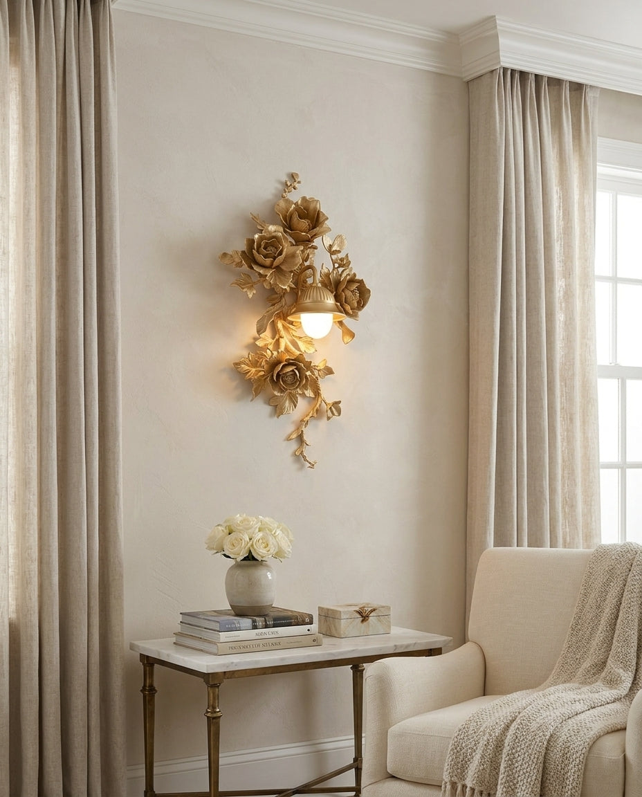 Gilded aplique de pared