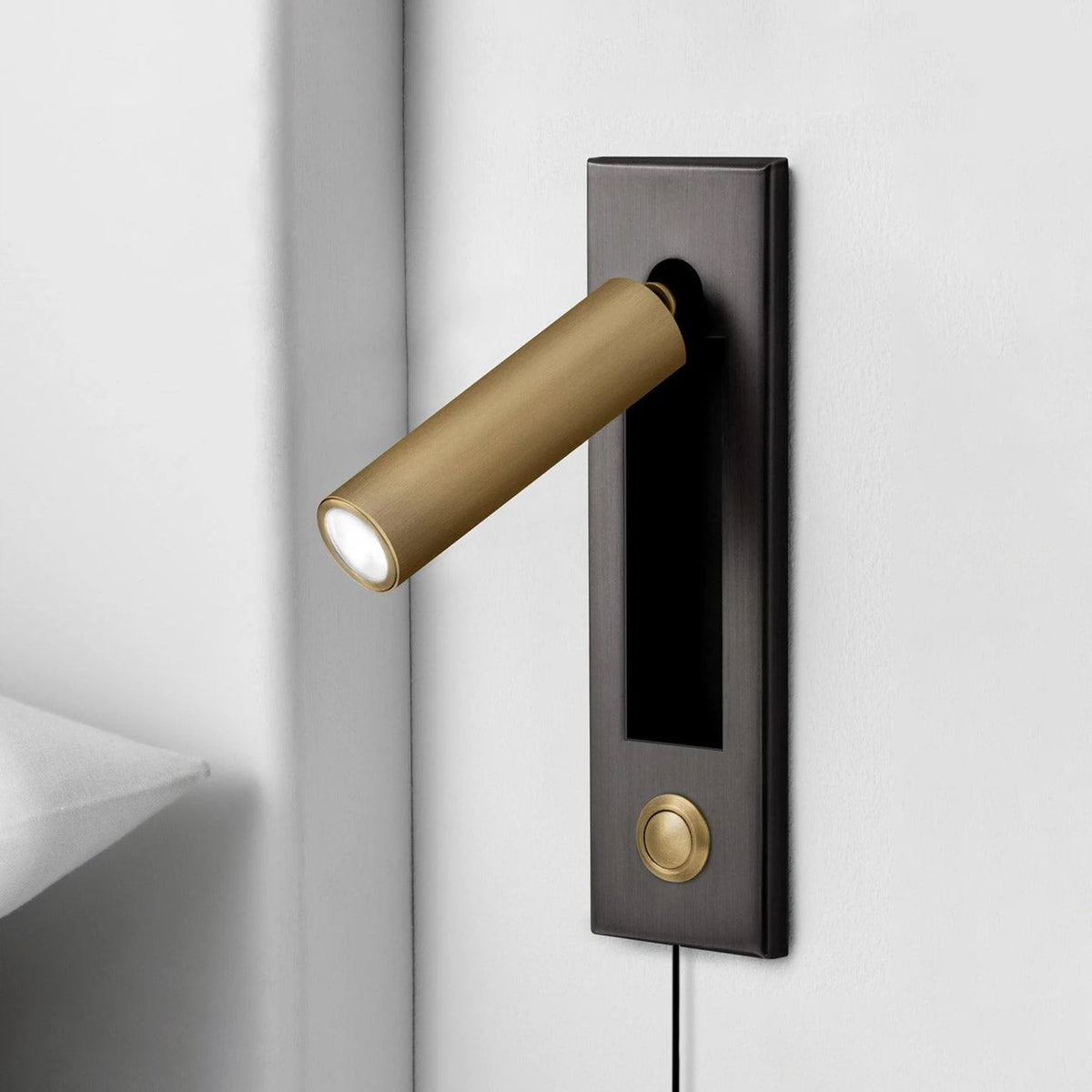 Velerelia aplique de pared enchufable para cama