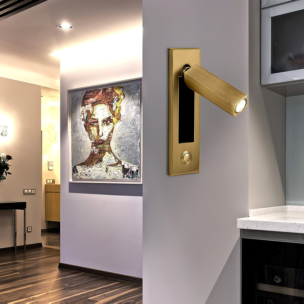 Velerelia aplique de pared enchufable para cama