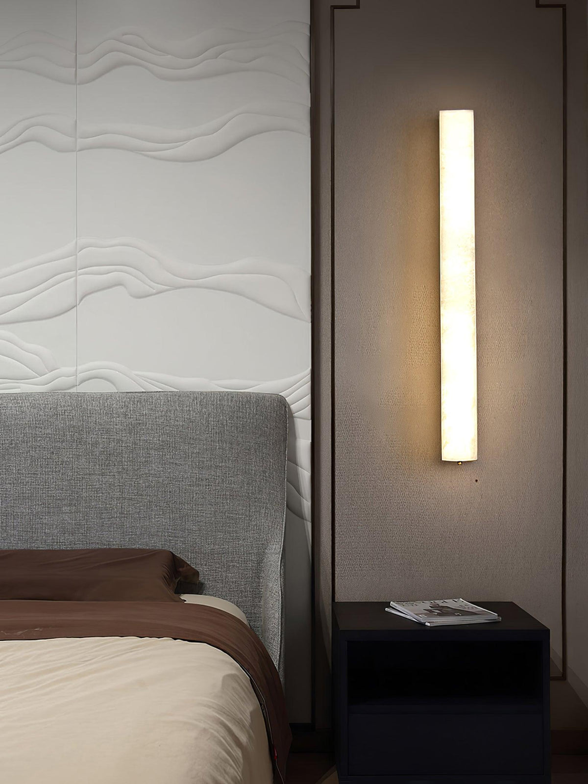 Nivivette aplique de pared con difusor de alabastro