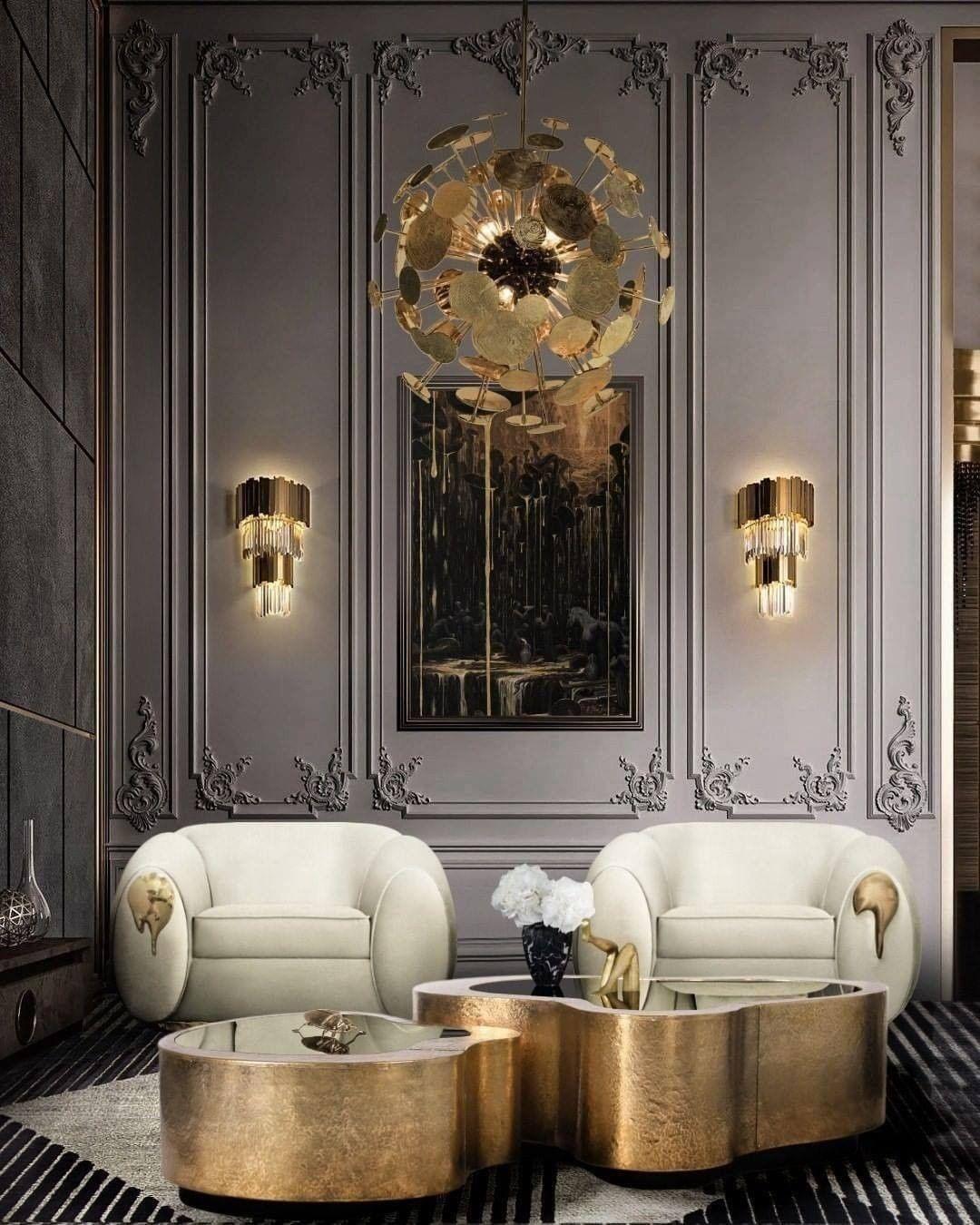 Vevyniel aplique de pared postmoderno de lujo en cristal Empire