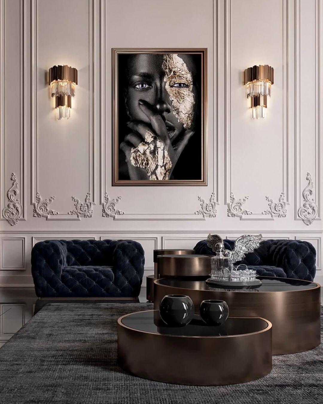 Vevyniel aplique de pared postmoderno de lujo en cristal Empire