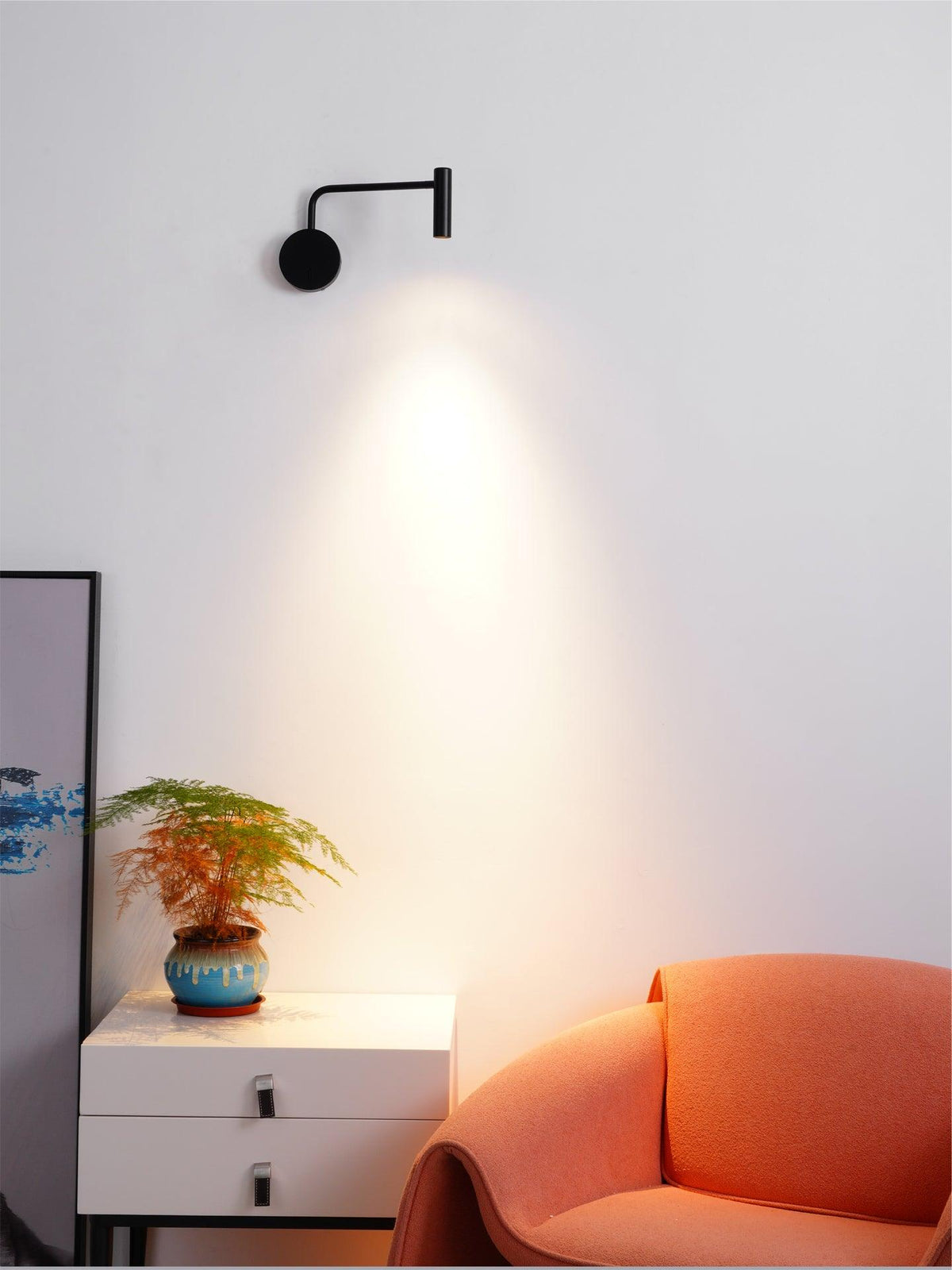 Kiroxen aplique de pared minimalista disco LED