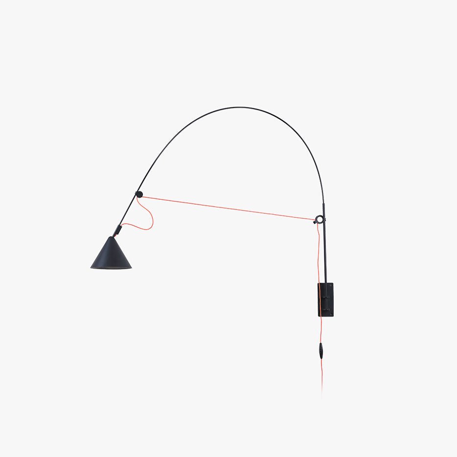 Noraette aplique de pared arco cónico minimalista