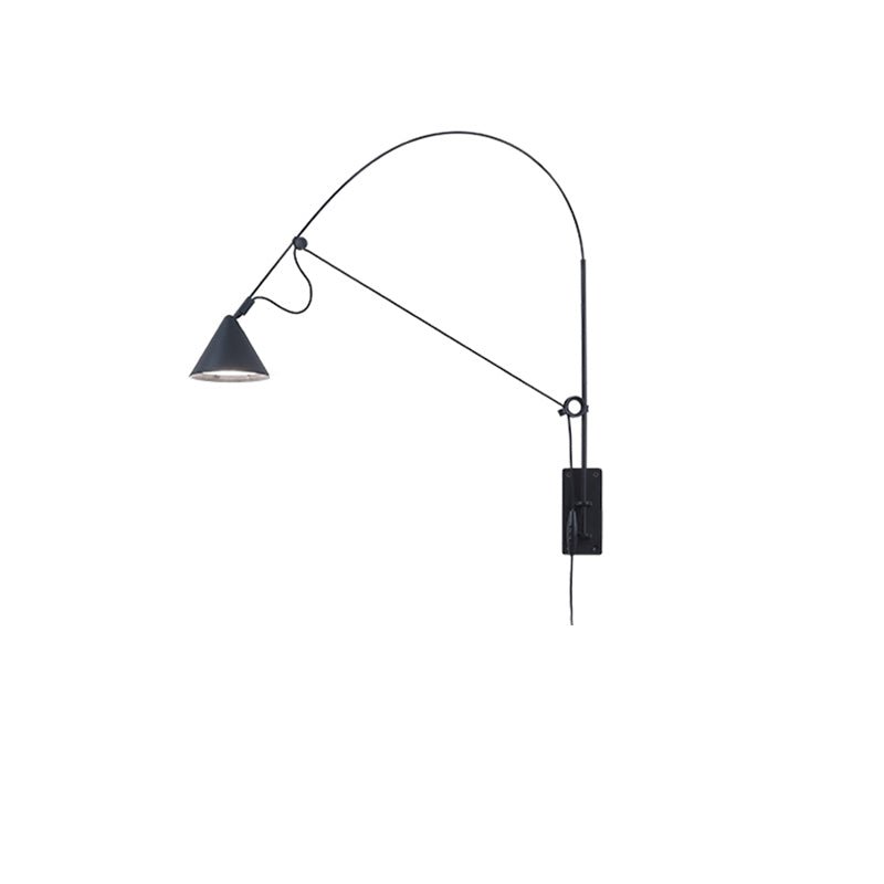 Noraette aplique de pared arco cónico minimalista