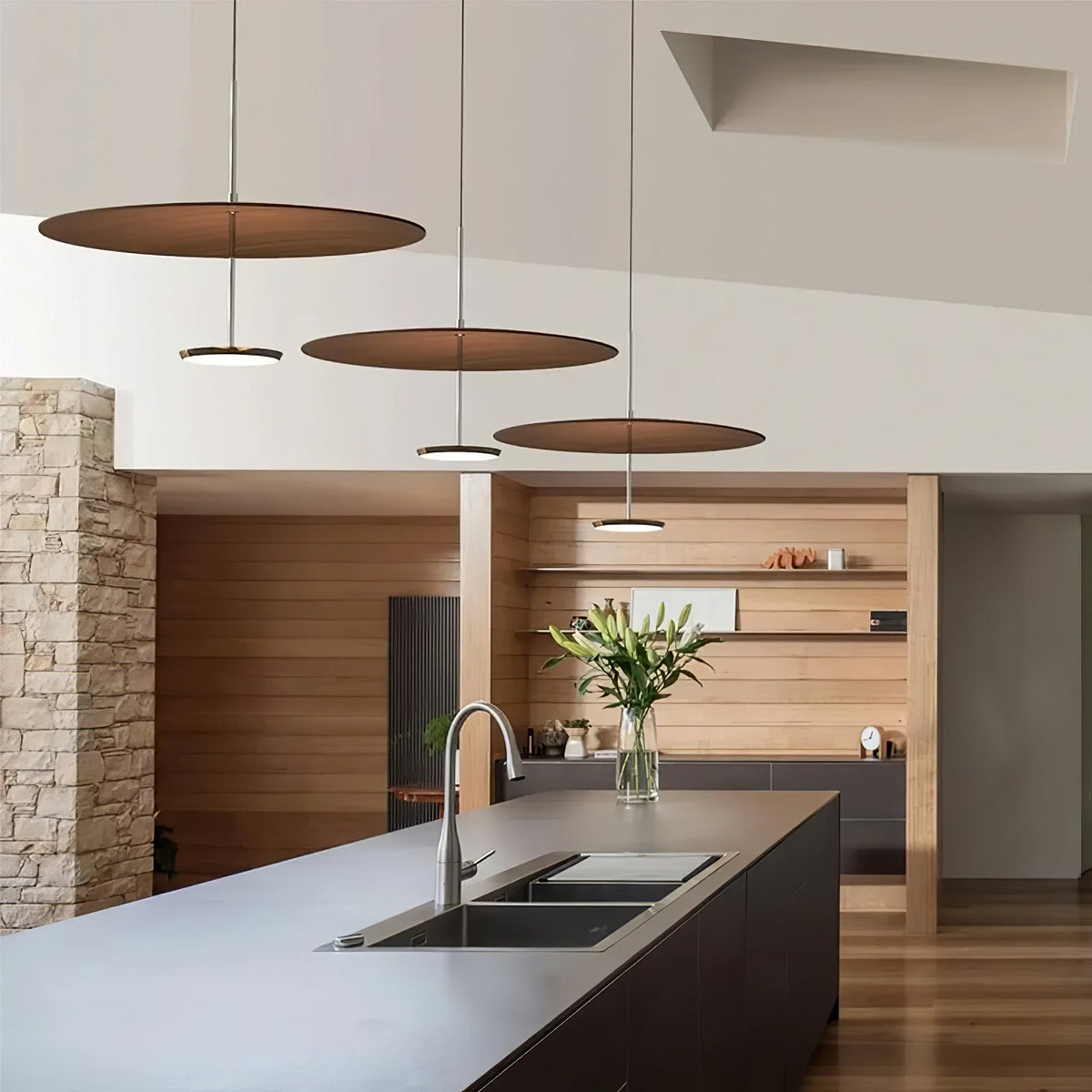 Myphaos lámpara colgante moderna minimalista en disco