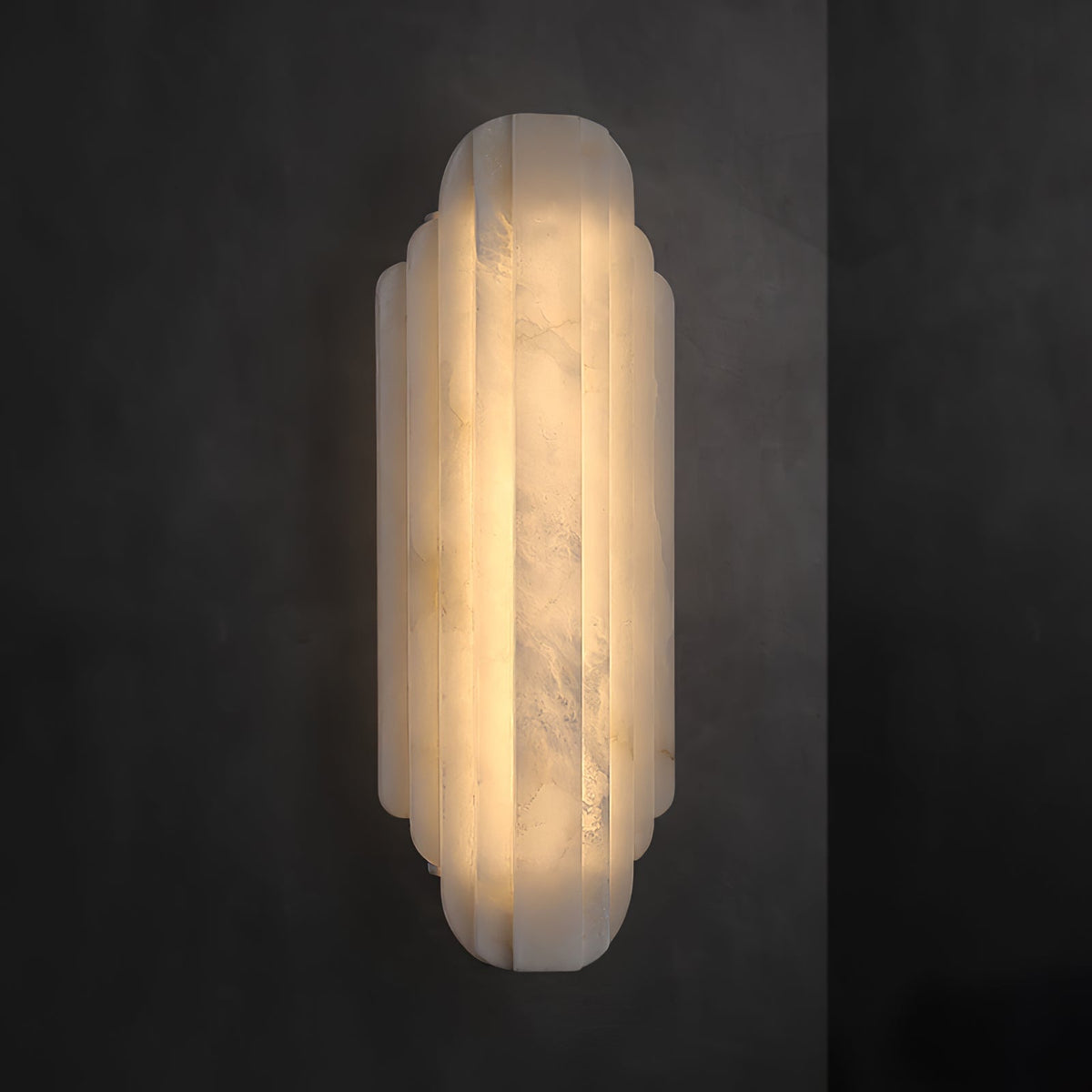 Avenanina aplique de pared Art Deco alabastro