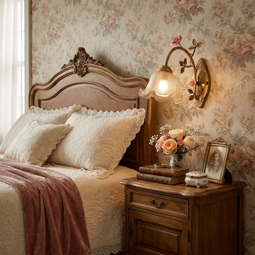 Evamarie aplique de pared Rose