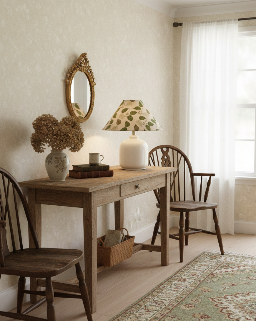 Selisia lámpara de mesa floral
