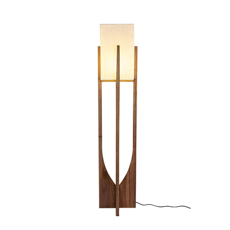 Syleia lámpara de pie de madera moderna