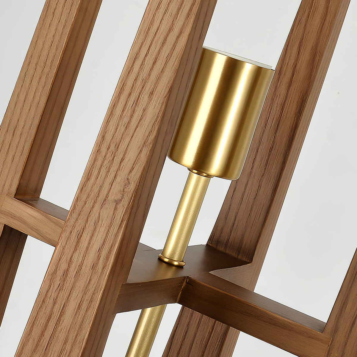 Syleia lámpara de pie de madera moderna