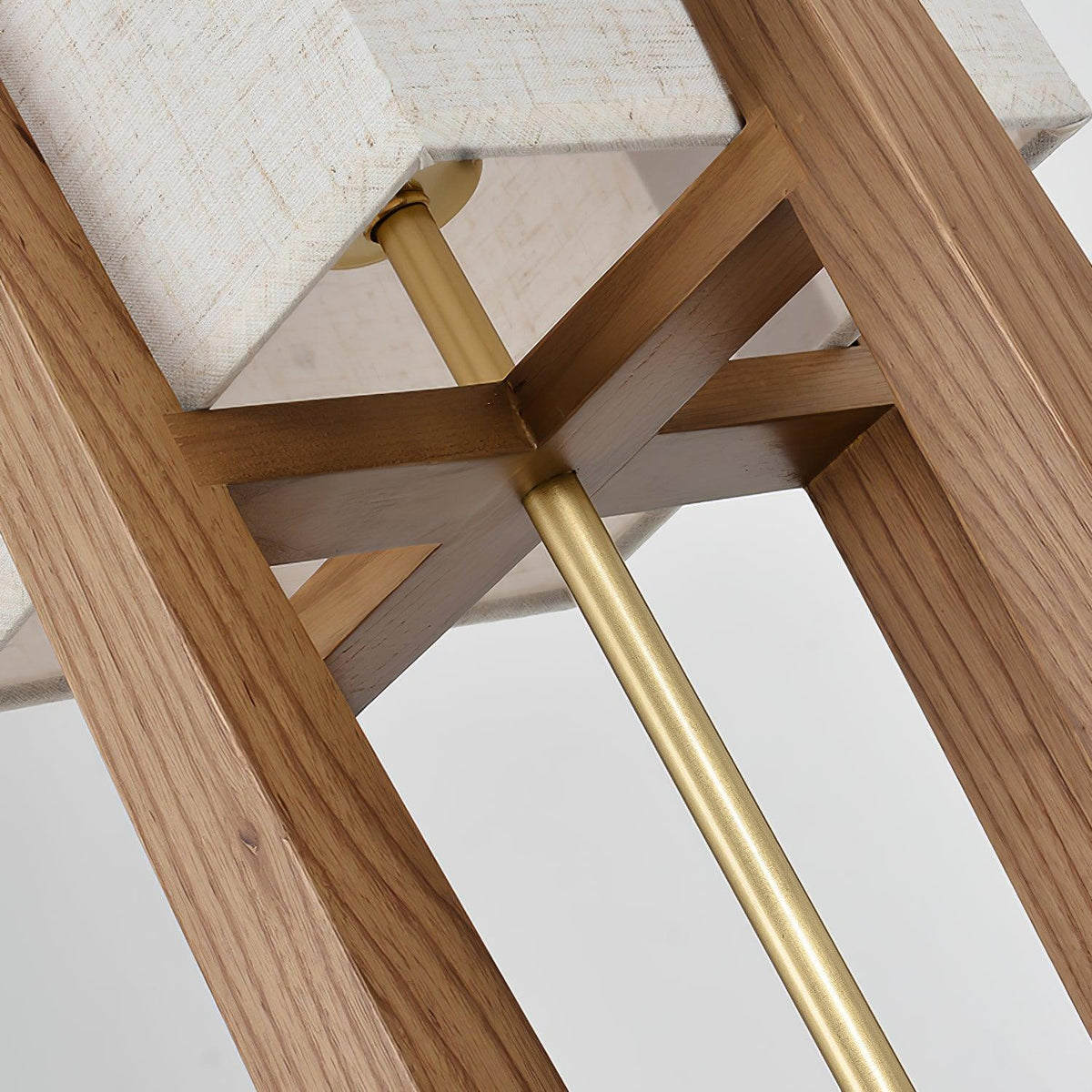 Syleia lámpara de pie de madera moderna