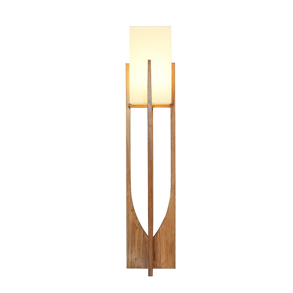 Syleia lámpara de pie de madera moderna