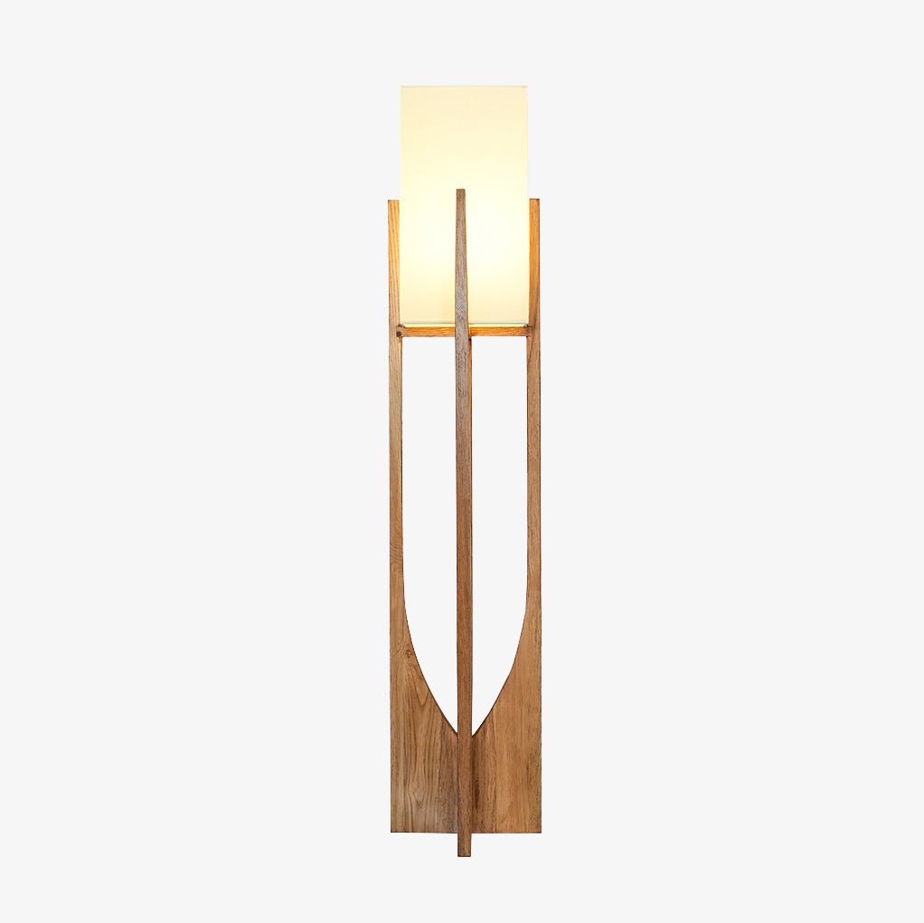 Syleia lámpara de pie de madera moderna