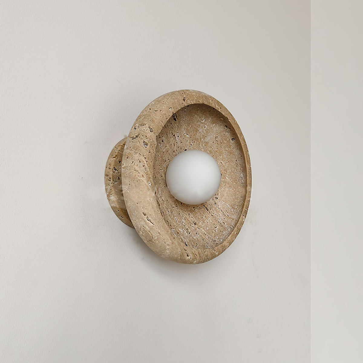 Neptune aplique de pared travertino Forma anillo