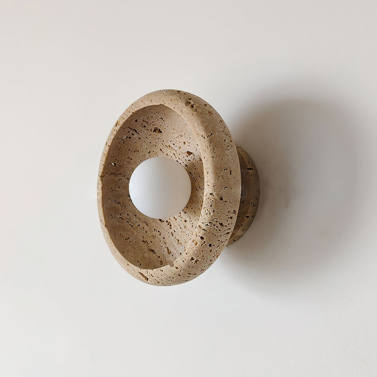 Neptune aplique de pared travertino Forma anillo