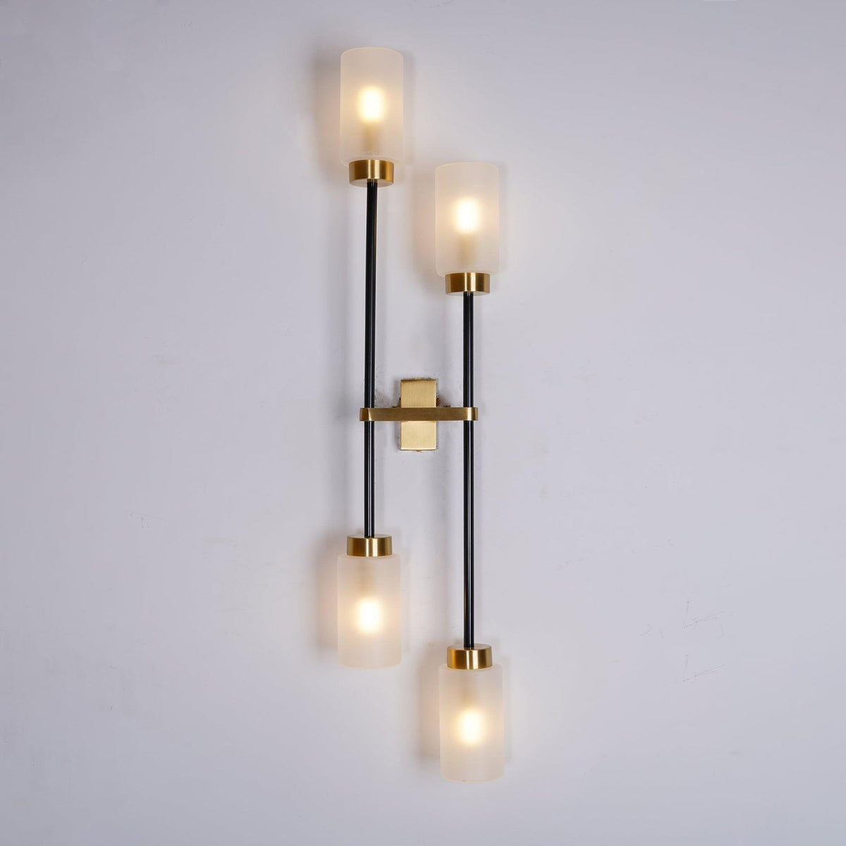 Tekas aplique de pared cilindro vidrio lineal